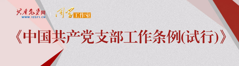 《中国共产党支部工作条例(试行)》学习问答